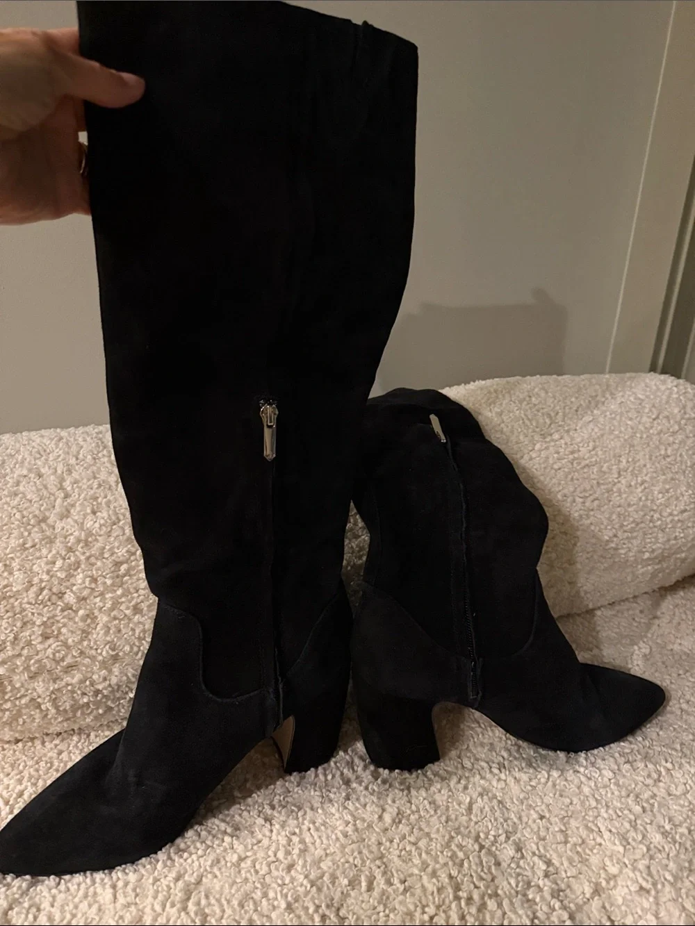 Sam Edelman Black Suede Over-the-Knee Boots. Exc cond! Worn once! Sz 7.5
